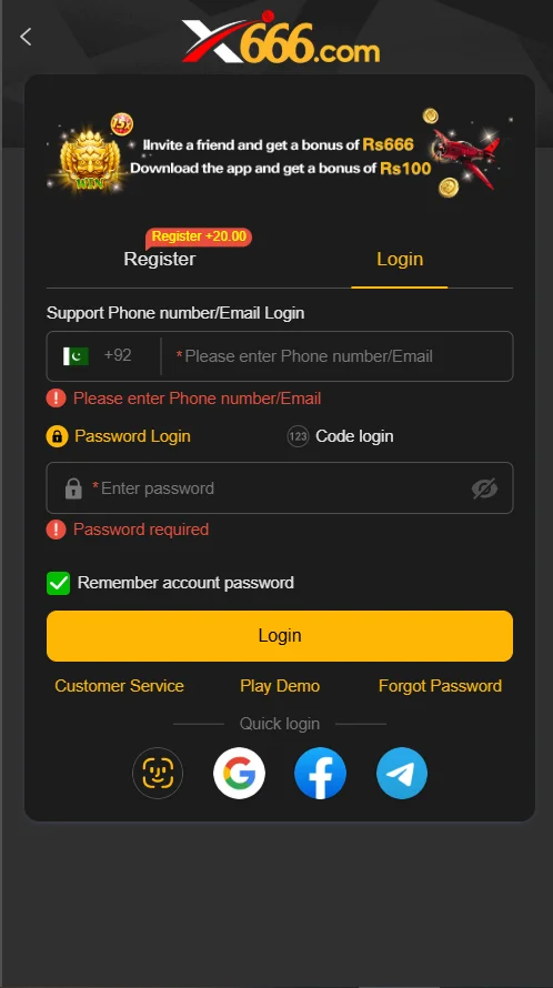x666 game login